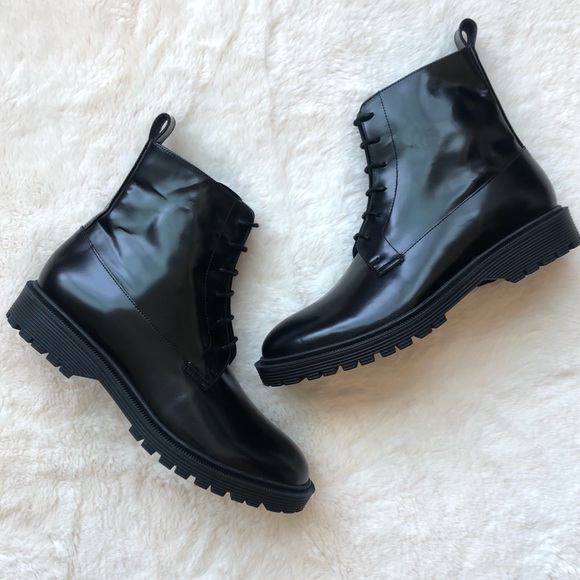 & other stories black lace up boots